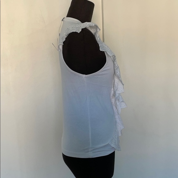 Top Shop White Ruffled top - Picture 2 of 4